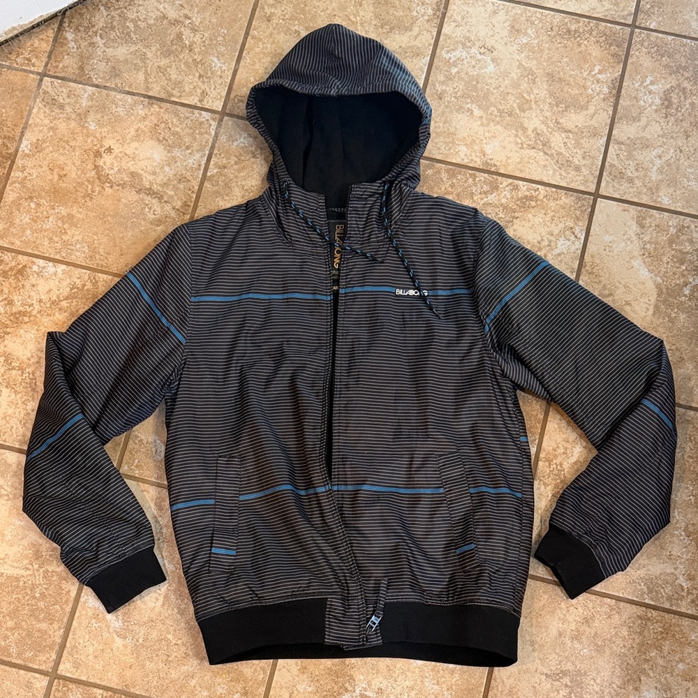 Black and Blue Striped Men's Jacket